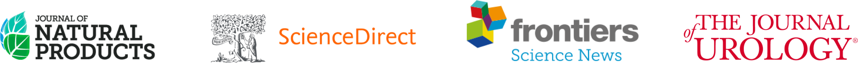 Journal of Natural Products · ScienceDirect · Frontiers · The Journal of Urology
